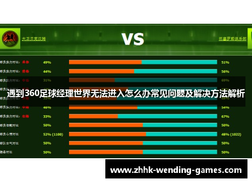 遇到360足球经理世界无法进入怎么办常见问题及解决方法解析